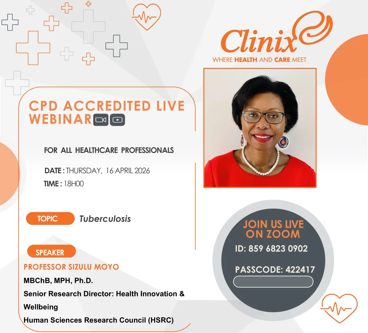 Clinix CPD Accredited Webinar - Tuberculosis